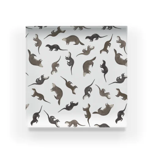 Five Otters Acrylic Block