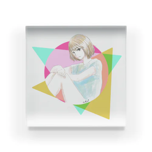 ●girl▲ Acrylic Block