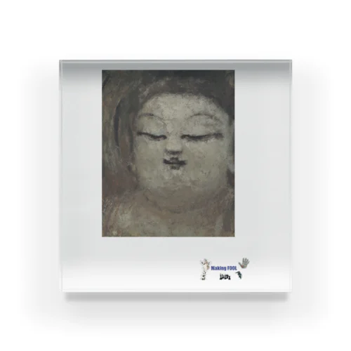 五百幼童経の世界 仏画：buddha-cadre2 アクリルブロック