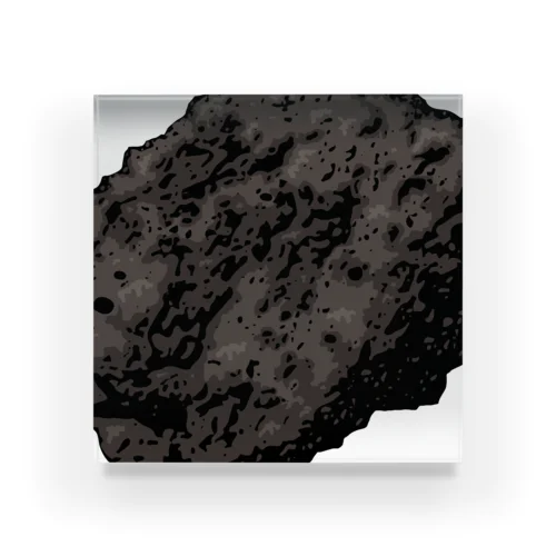 ゴツゴツの隕石 アクリルブロック