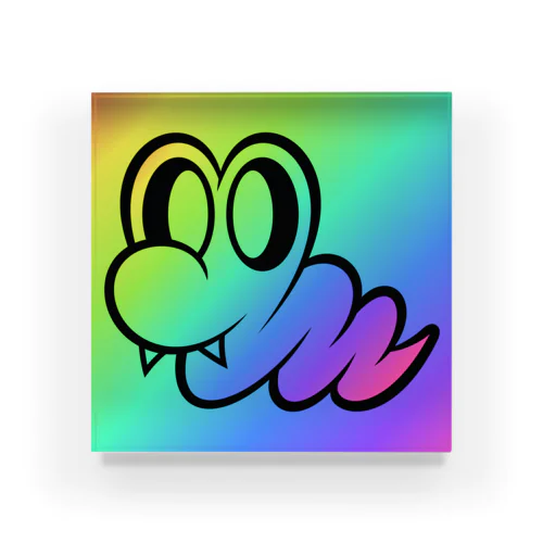 CreamyPython #Rainbow Acrylic Block