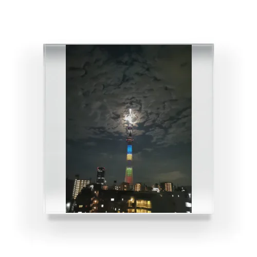 Tokyo the night 1 Acrylic Block