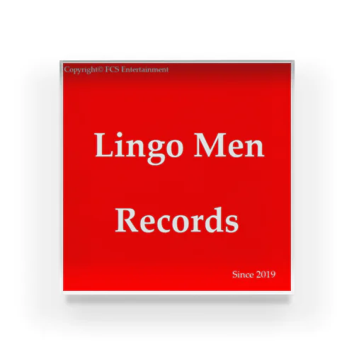 #Lingo_Men_Records Acrylic Block
