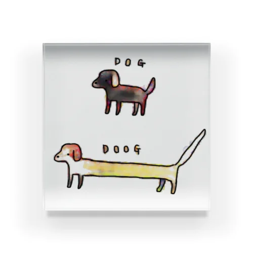 dog&doog アクリルブロック