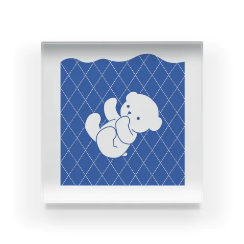 溺れるくまくん Acrylic Block