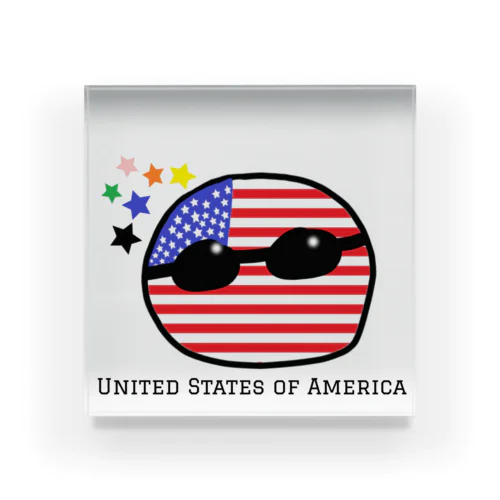 あめりか（United States of America） Acrylic Block