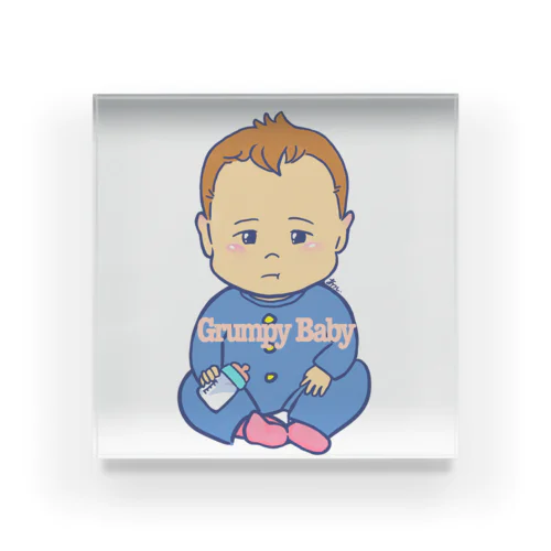 Grumpy Baby Acrylic Block