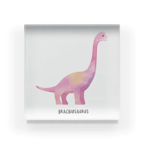 恐竜（ブラキオサウルス） アクリルブロック