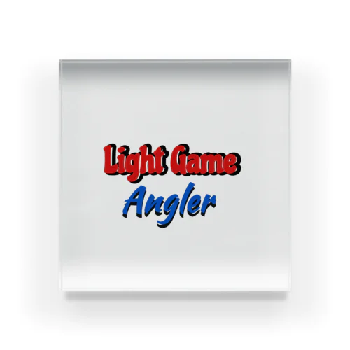 Light Game Angler Acrylic Block