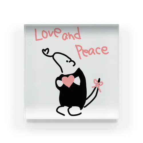 Love and Peace Acrylic Block