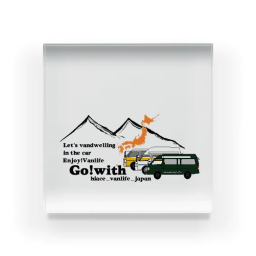 hiace_vanlife_japan goods Acrylic Block