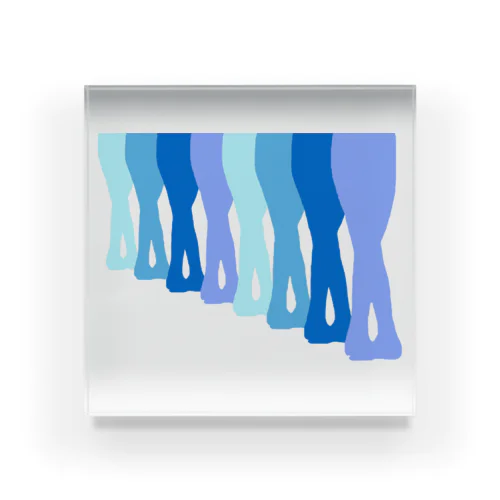 Ballet!!!blue Acrylic Block