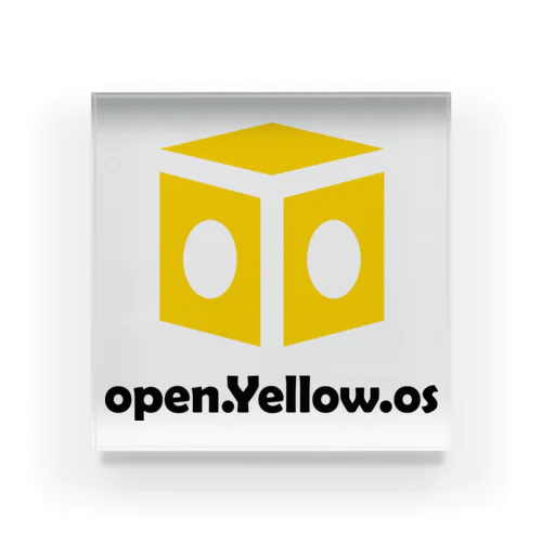 open.Yellow.os公式支援グッズ Acrylic Block