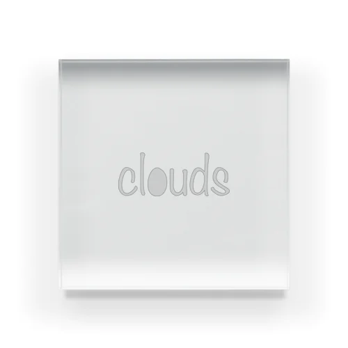 clouds Acrylic Block