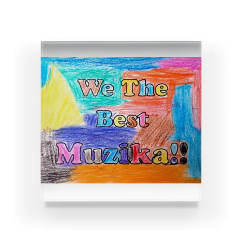 We The Best Muzikaロゴ ～デザンジェ バージョン～ Acrylic Block