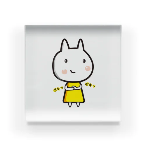 【悪巧み】うさねこ【腹黒】 Acrylic Block