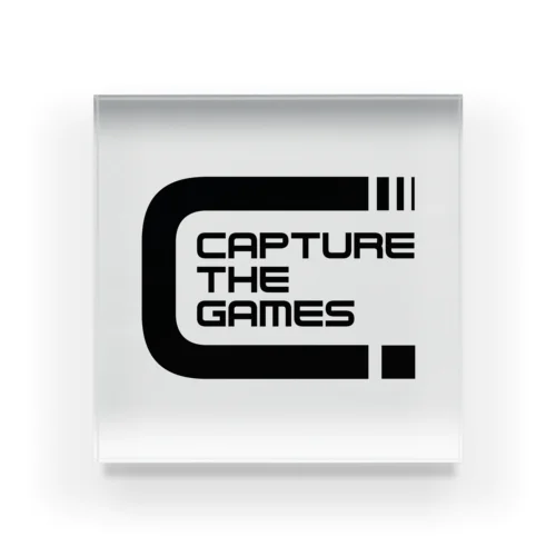 「CAPTURE THE GAMES」 OFFICIAL LOGO Acrylic Block