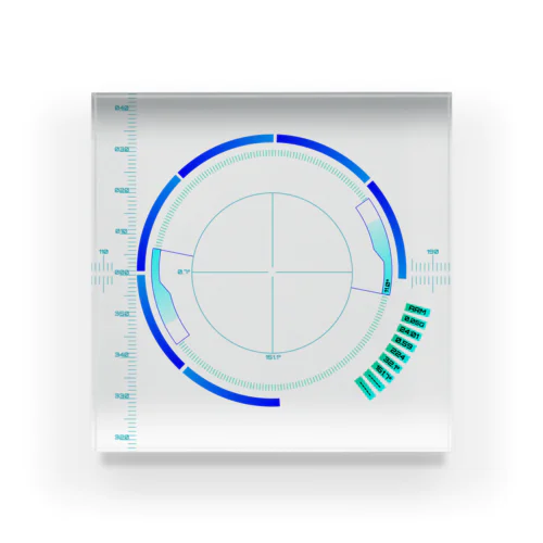SFアニメ風ヘッドアップディスプレイ Acrylic Block