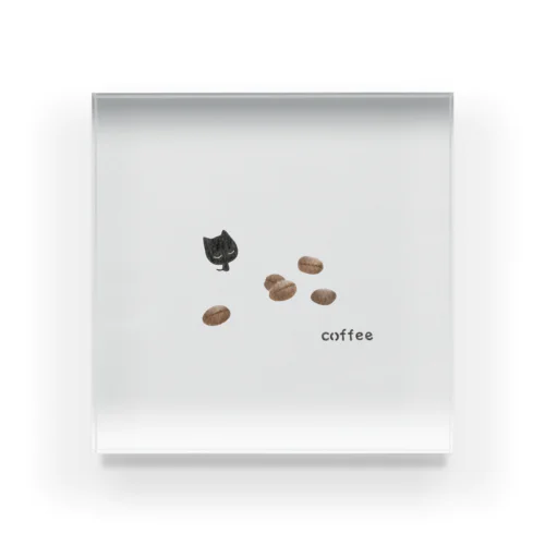 黒ネコちゃん(coffee) アクリルブロック