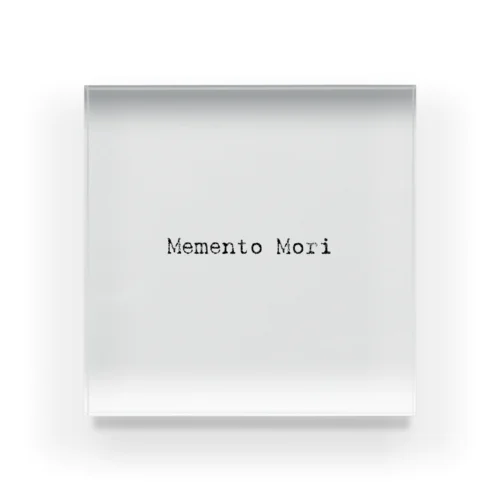 Memento Mori Acrylic Block