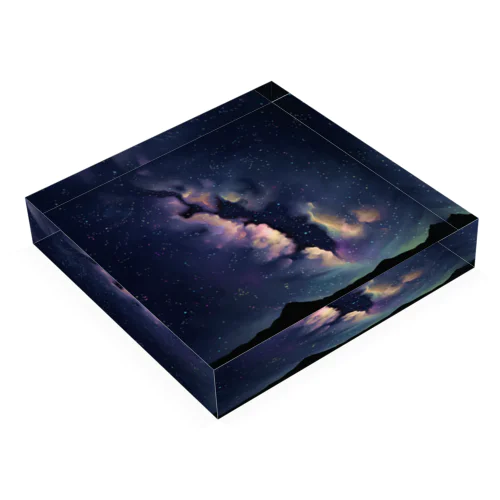 夜空星空(イラスト・修正版) Acrylic Block