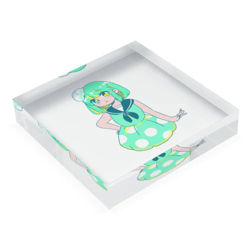 くらげとセーラーちゃん Acrylic Block