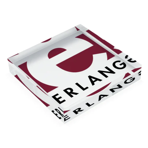 Erlang logo Acrylic Block