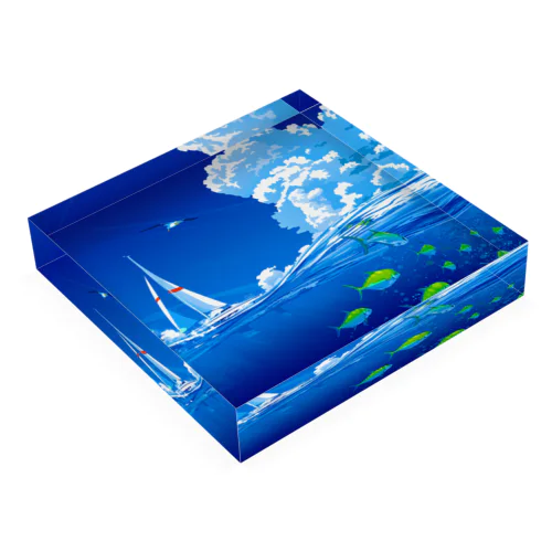 風と海流 Acrylic Block