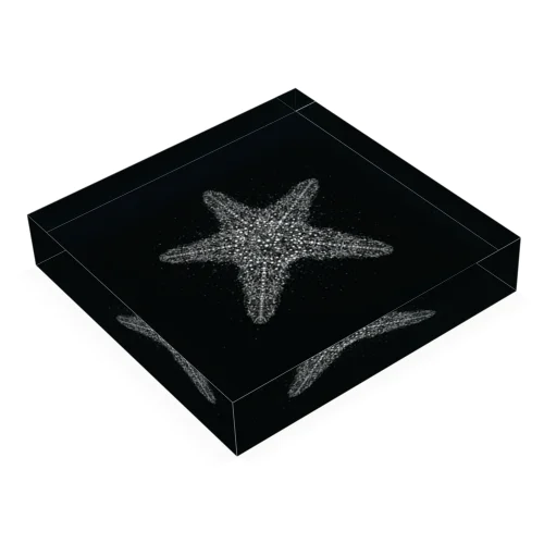 "Dot.Dot."#008 Starfish Acrylic Block