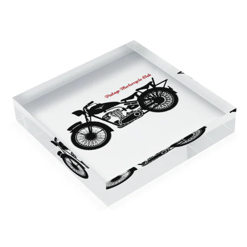 VINTAGE MOTORCYCLE CLUB Acrylic Block