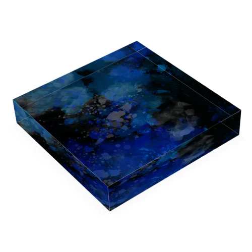 アジサイ（黒）アクリルブロック Acrylic Block