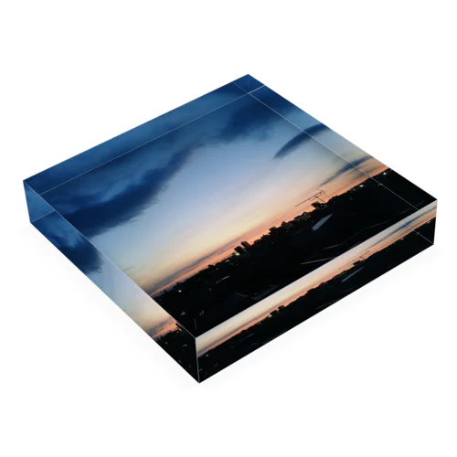 立石の夕暮れ Acrylic Block