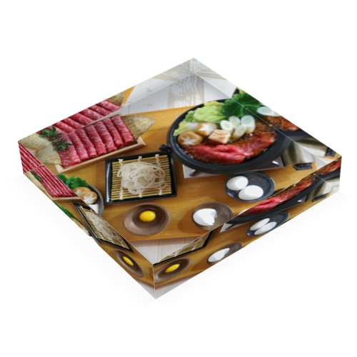 ミニチュアすき焼き Acrylic Block