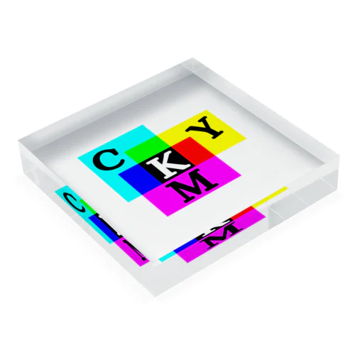 減色混合 CMYK Acrylic Block