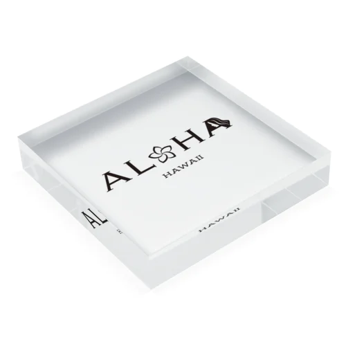 ALOHAなプルメリア Acrylic Block