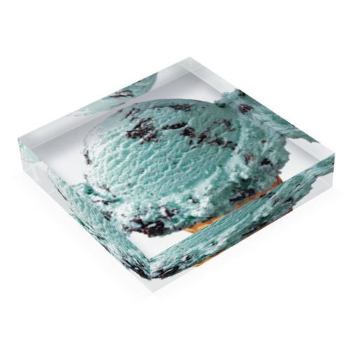 チョコミントアイスコーン グッズ Acrylic Block