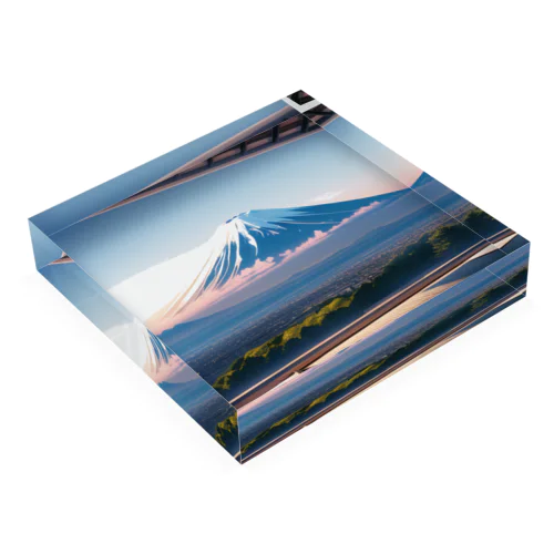 AIによる富士山 Acrylic Block