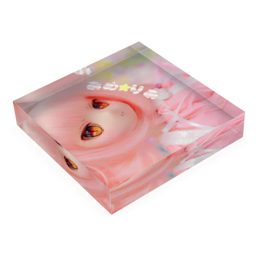 やこ(ロゴ入り) Acrylic Block
