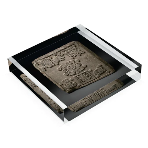 Coronation Stone of Motecuhzoma II (Stone of the Five Suns), 1503 | Aztec (Mexica) Acrylic Block