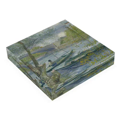 Fishing in Spring, the Pont de Clichy (Asnières), 1887 | Vincent van Gogh Acrylic Block