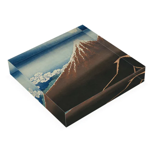 Shower Below the Summit (Sanka hakuu), from the series "Thirty-Six Views of Mount Fuji (Fugaku sanjurokkei)", c. 1830/33 | Katsushika Hokusai Acrylic Block