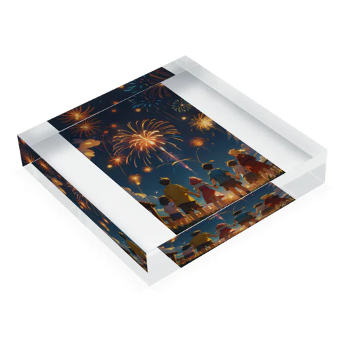 Fireworks Journey　〜夏の彩夜の旅〜　 No.3「 僕らの花園」 Acrylic Block