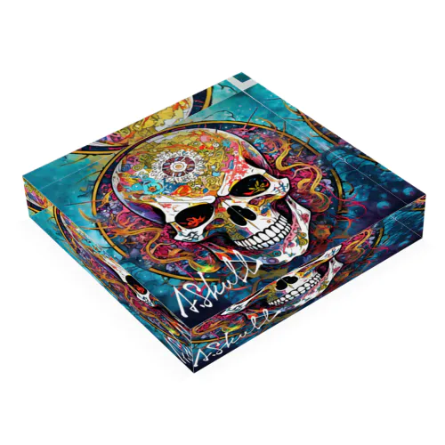 Skull_014 Acrylic Block