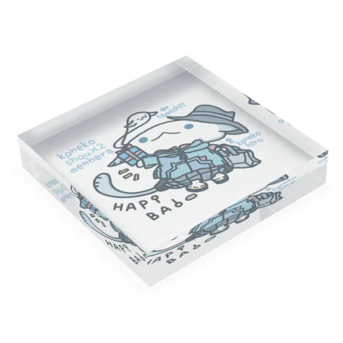 「ぷれぜんとを買いにきた」 Acrylic Block