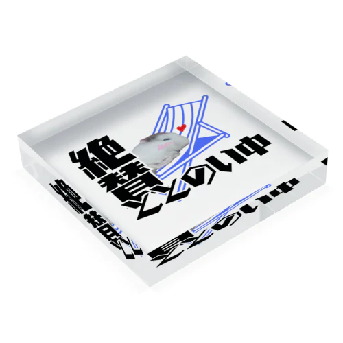 絶賛ととのい中ハムンズ Acrylic Block