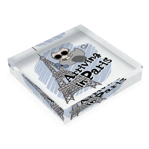 Arriving in Paris Acrylic Block