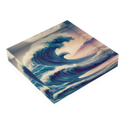 The Great Wave Acrylic Block
