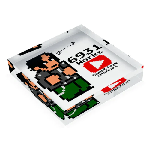 ドット絵ロクサイさん Acrylic Block