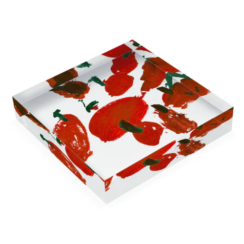 Cherry tomato Acrylic Block