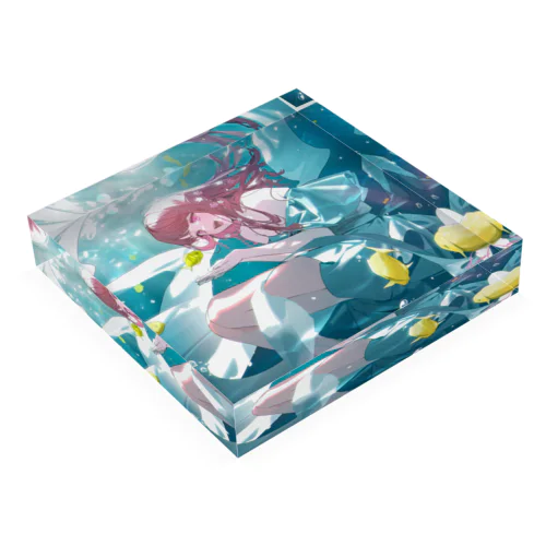 カトレアぽんぽん_illustration by 二色こぺ Acrylic Block